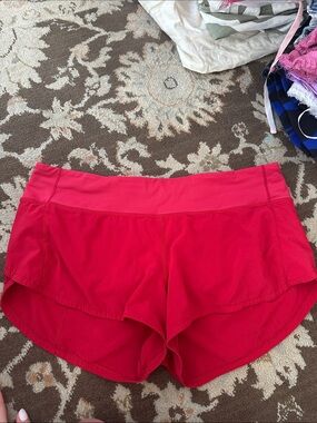 Women's Red Athletic Shorts - Unbranded
